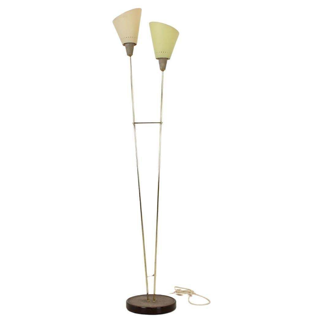 photo furniture 1960s Brass Floor Lamp Czechoslovakia
