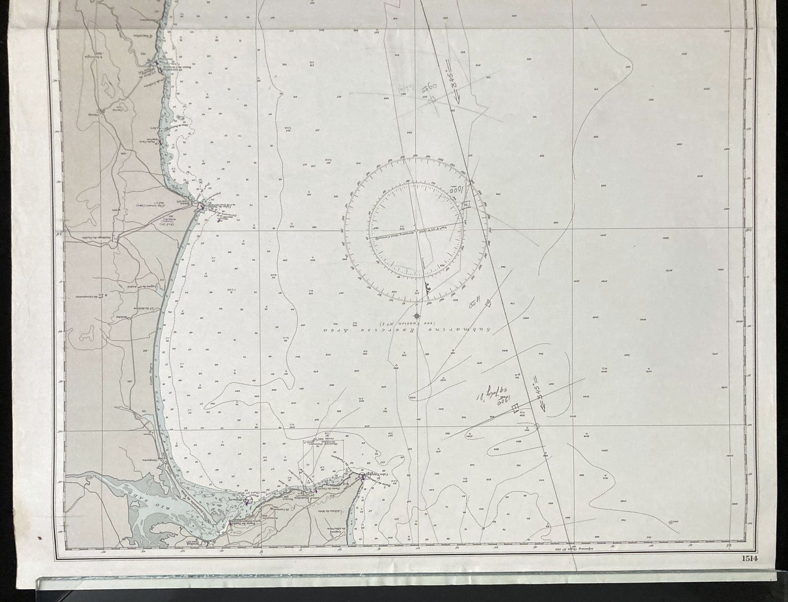 Nautical Chart Portugal Admiralty Cabo Espichel Sao Vicente 1967 photo furniture