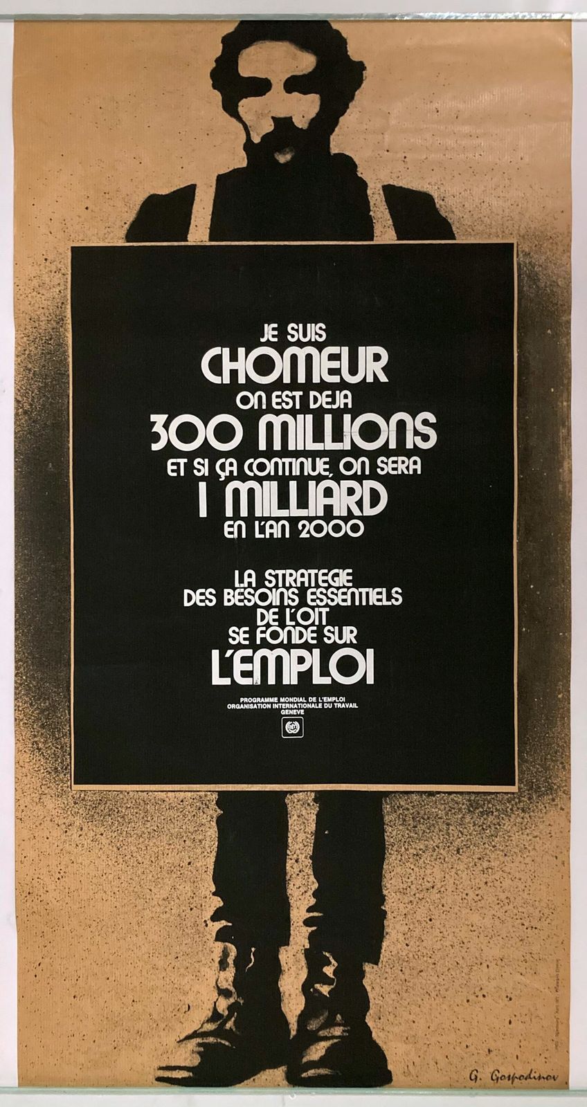 Vintage Poster One Of 300 Million Unemployed Chomage Ilo Oit 1977