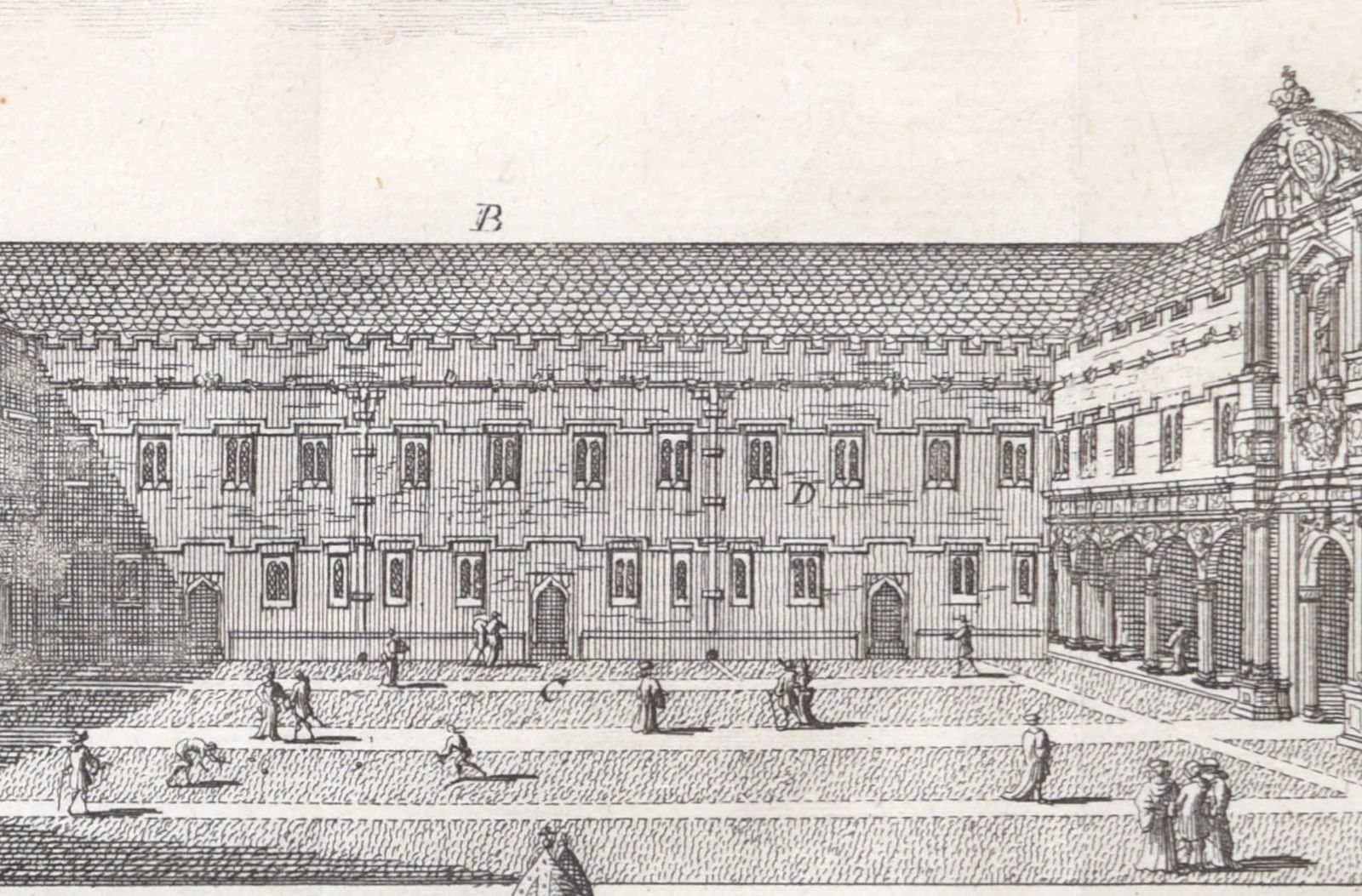 Pieter Van Der Aa (1659 1733), After David Loggan (1634–1692) St John’s College, Oxford (1727) photo for sale