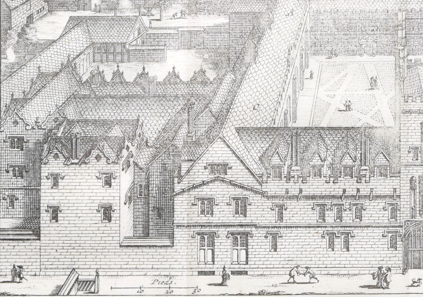 Pieter Van Der Aa (1659 1733), After David Loggan (1634–1692) St John’s College, Oxford (1727) photo Art
