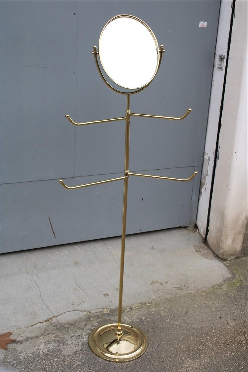 Bedroom Clothes Hanger With Mirror Italy Mid Century Modern Gold photo furniture