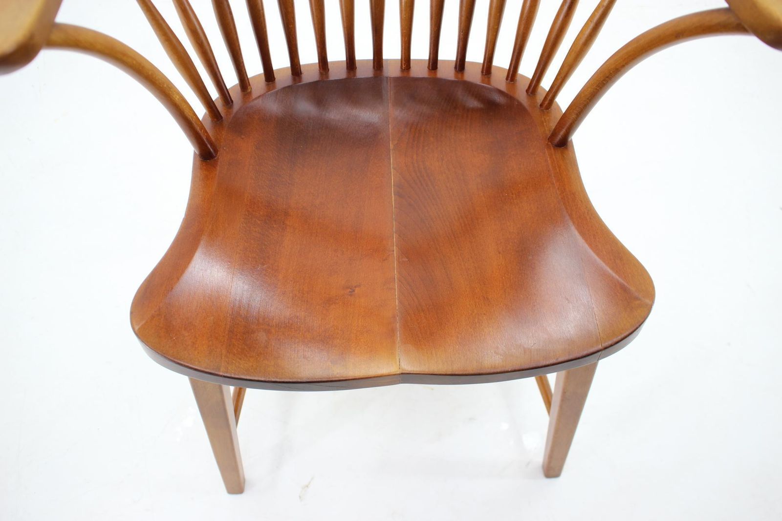 1110.0 1940s Fritz Henningsen Windsor Oak Chair Model Ch 18 A Denmark photo