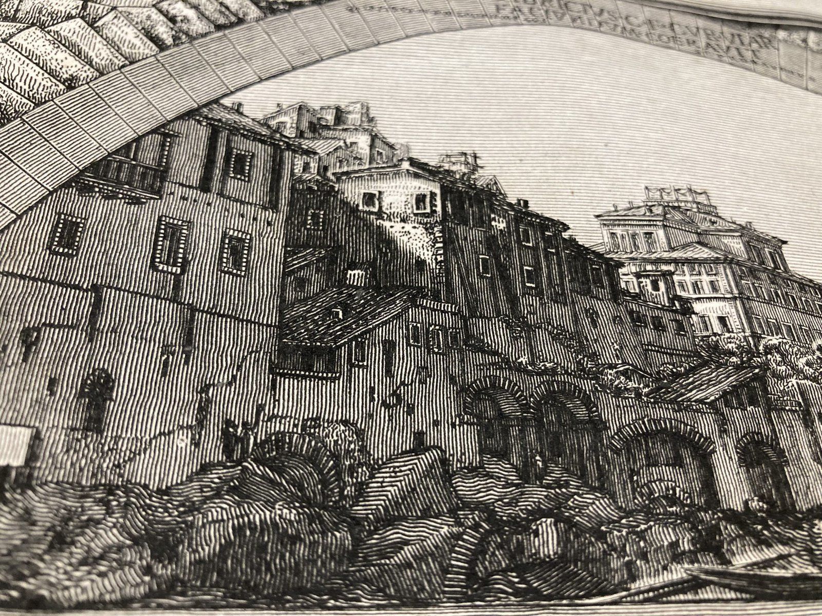 Piranesi Ponte Fabricio View 1756 Antichita Romane Quattro Capi photo for sale