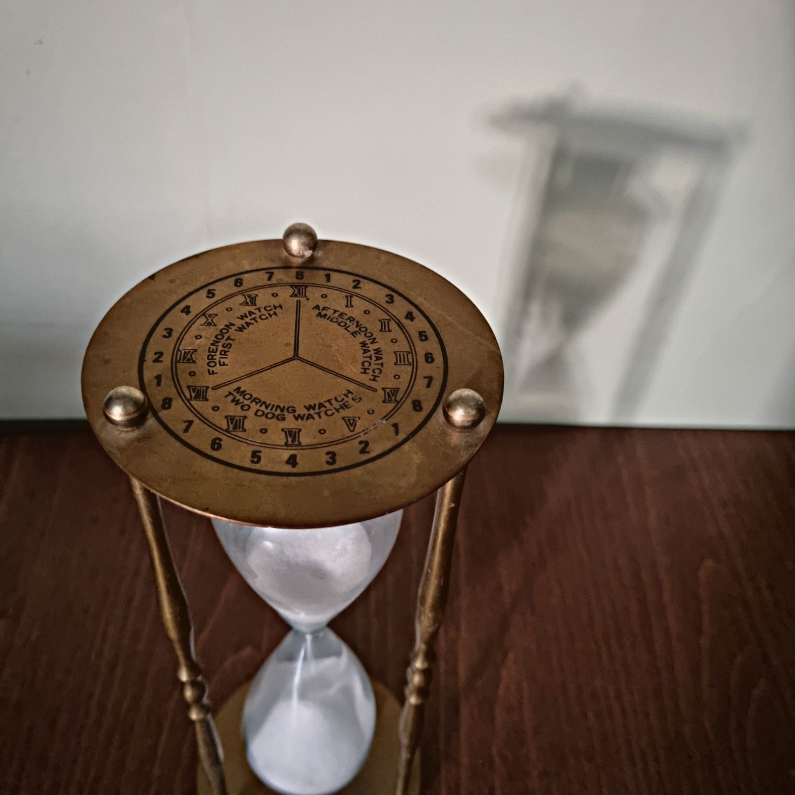 Antique Solid Brass Sand Clock photo 56.0
