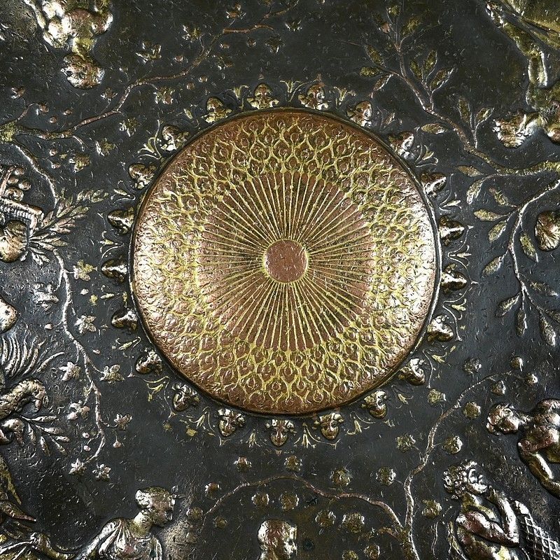 photo furniture Tazza Cup In Gilt Bronze, Signed F. Levillain, F. Barbedienne, 19th Century