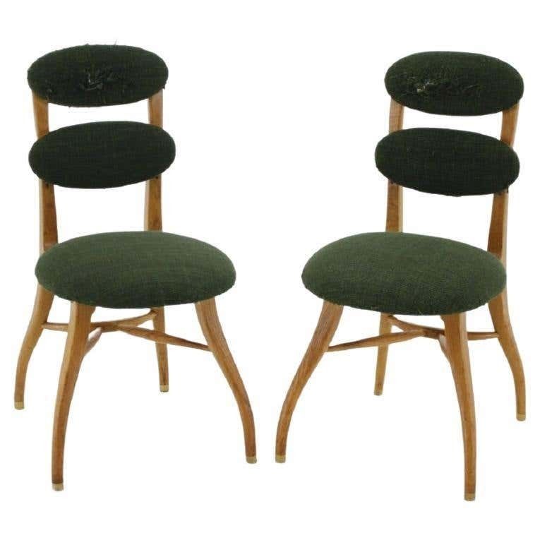 Pair Of Very Rare Vilhelm Lauritzen Music Chair ,Denmark
