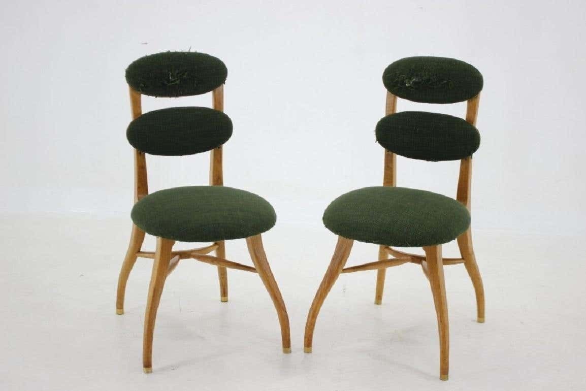 Pair Of Very Rare Vilhelm Lauritzen Music Chair ,Denmark photo furniture