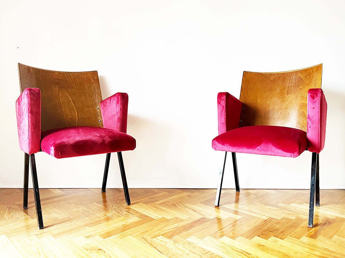 Pair Of 50s Theater Armchairs  Design photo 1342.0