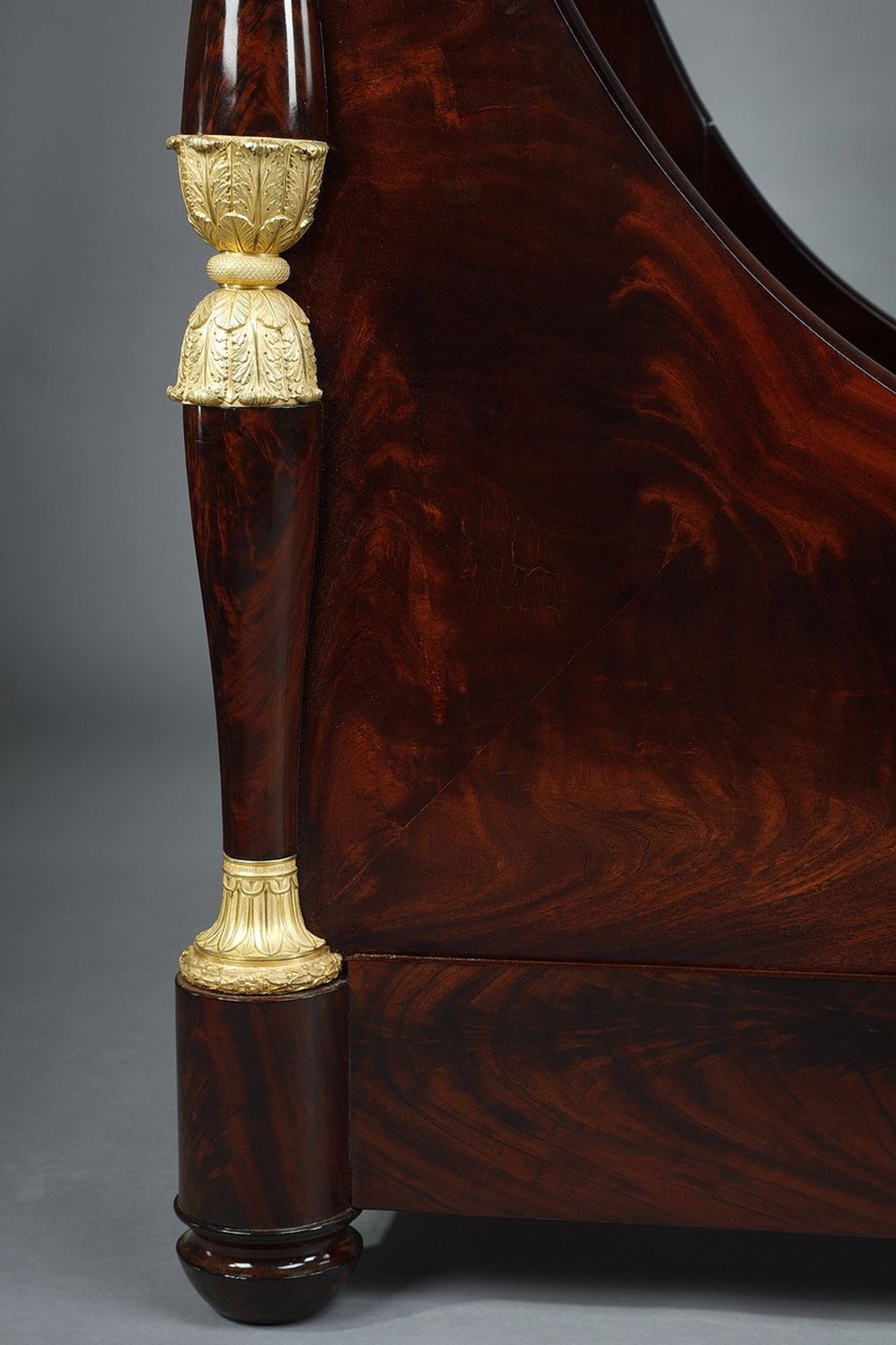 Large Solid Mahogany Boat Bed From The Empire Period photo 7003.0