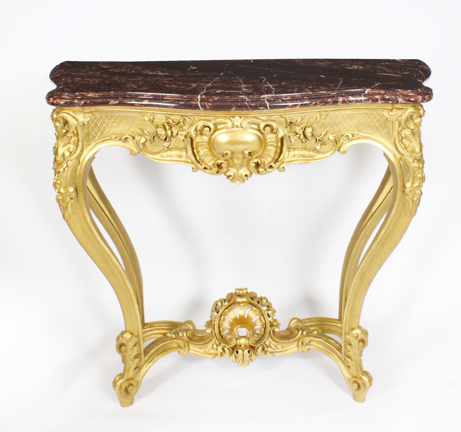Antique Louis Revival Carved Giltwood Console Pier C.1830 19th C photo furniture
