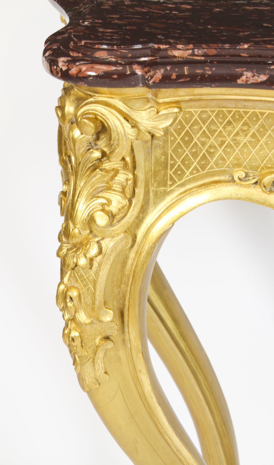 photo vinterior Antique Louis Revival Carved Giltwood Console Pier C.1830 19th C
