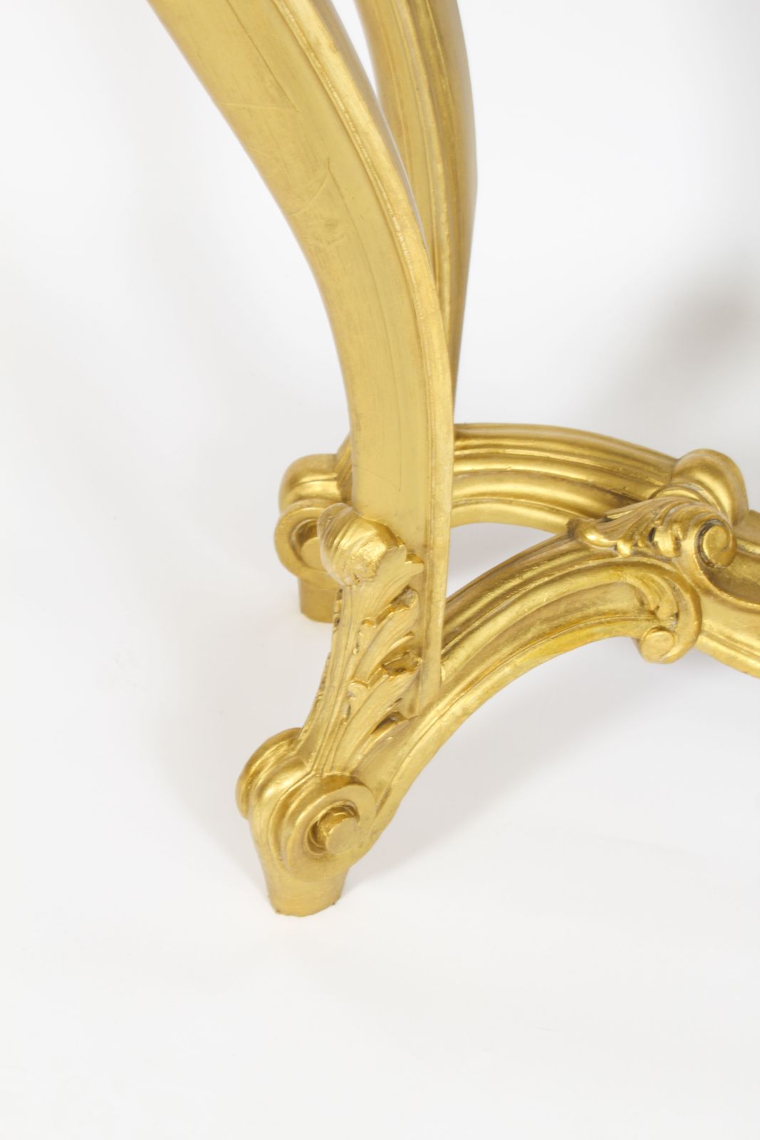 photo vintage Antique Louis Revival Carved Giltwood Console Pier C.1830 19th C