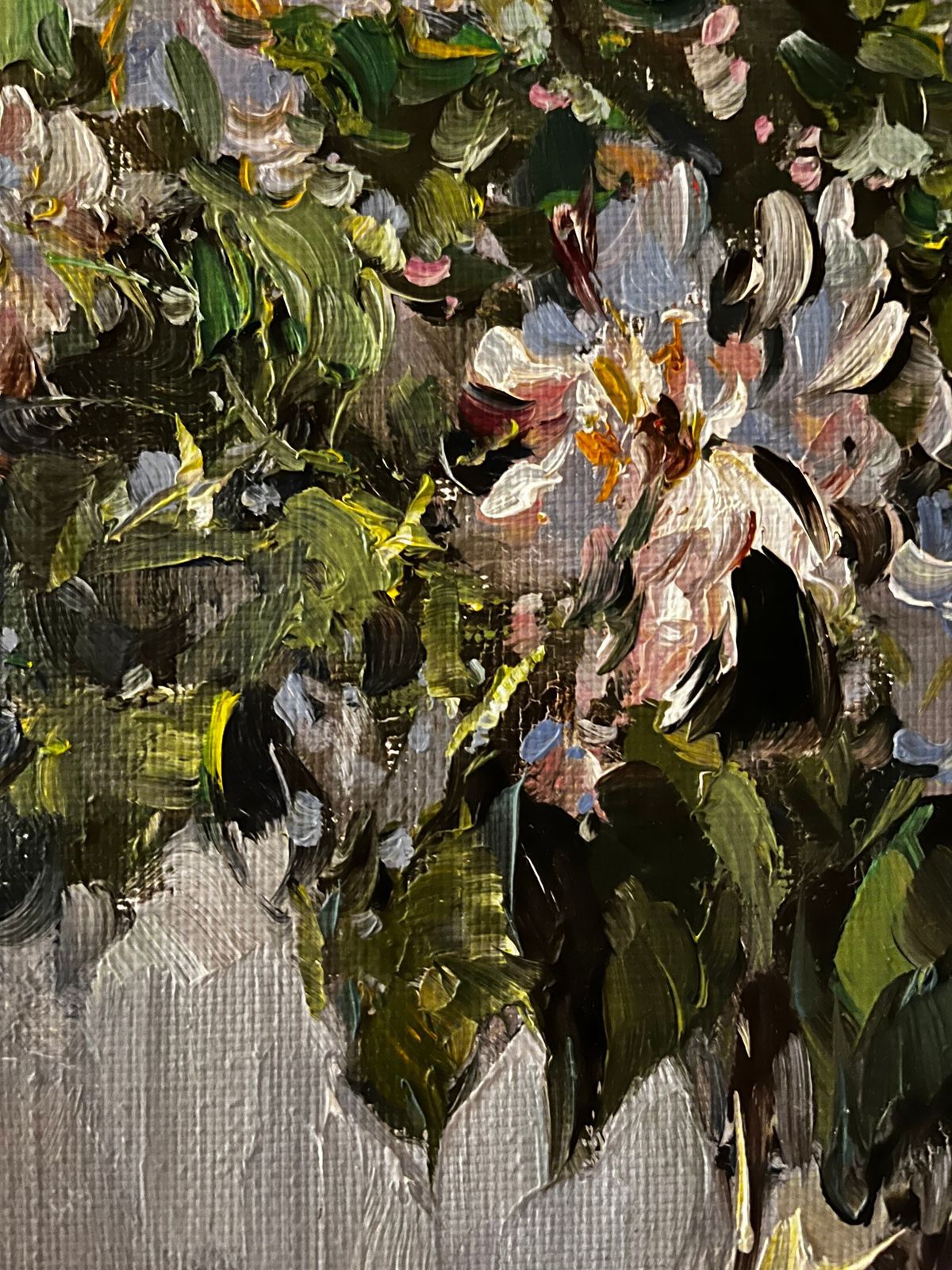 Framed Oil On Canvas Painting Of Flowers In A Vase By Alexander Kolotov. photo vinterior