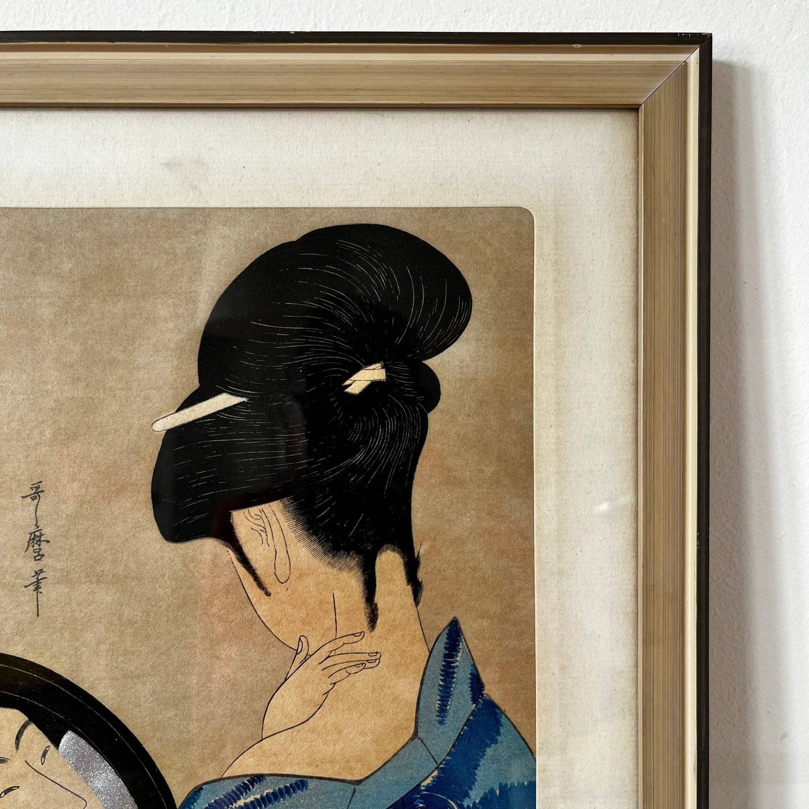 Japanese Woodcut Print Of Woman photo buy