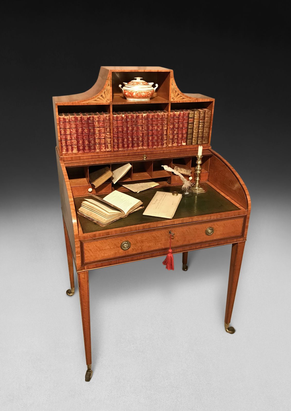 George III Satinwood Bonheur Du Jour photo furniture