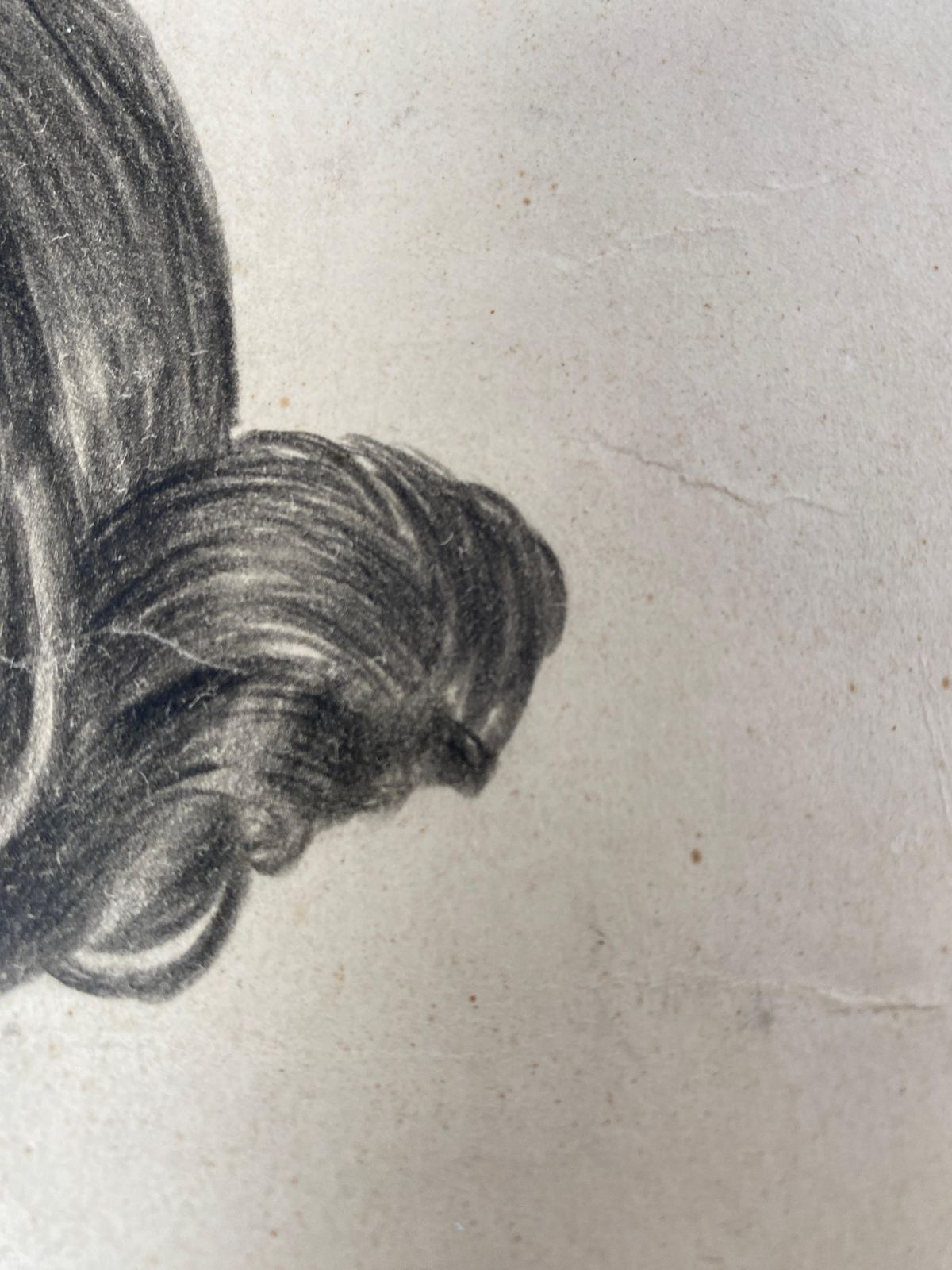 Drawing Original, Of A Young Girl, England 19th Century photo buy