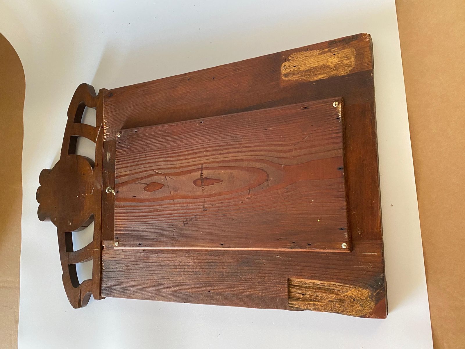 Art Nouveau Wood Wall Mirror With Facet Cut, Austria, Circa 1900 photo 684.0