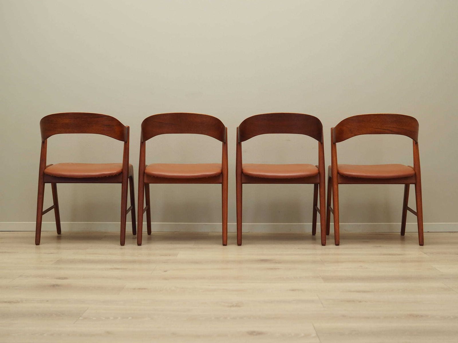 Furniture Set Of Four Teak Chairs, Danish Design, 1970s, Manufacture: Korup Stolefabrik photo