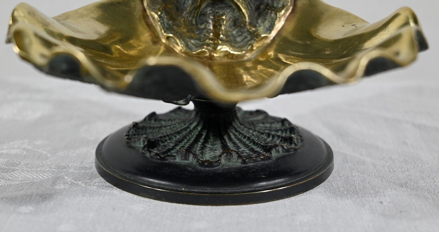 Inkwell In Bronze With Double Patina   2nd Part Of The 19th Century photo vinterior