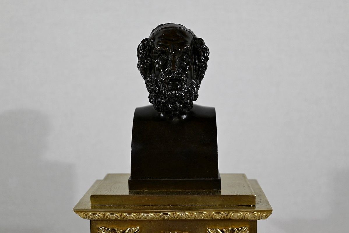 Clock In Gilt Bronze, Stamped A. Destape   Early 19th Century photo 2436.98
