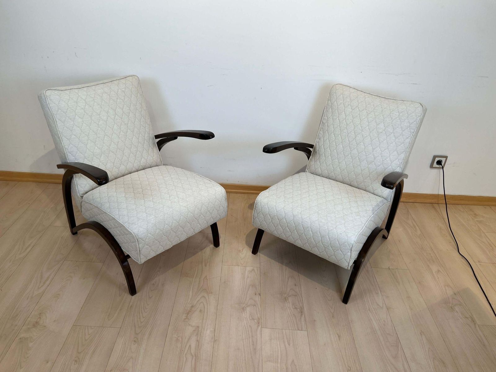 Art Deco Lounge Chairs By J. Halabala, Czech Republic, Circa 1930 photo furniture