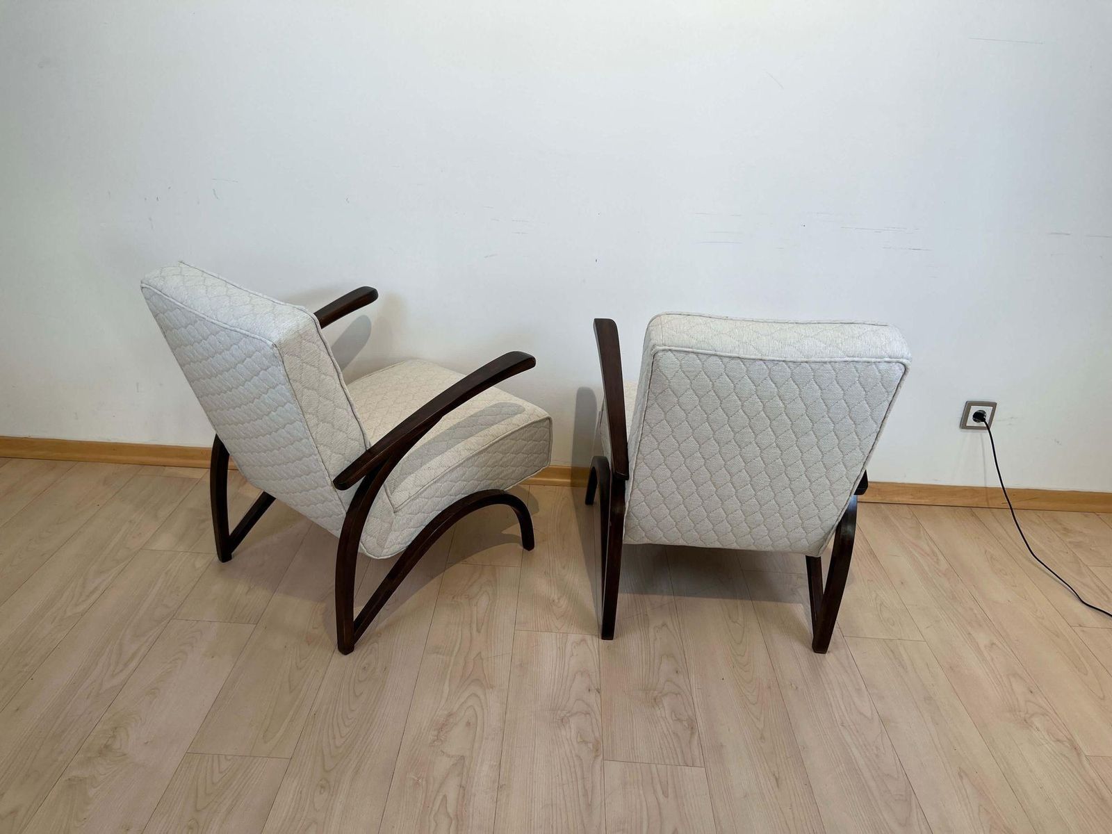Art Deco Lounge Chairs By J. Halabala, Czech Republic, Circa 1930 photo vinterior