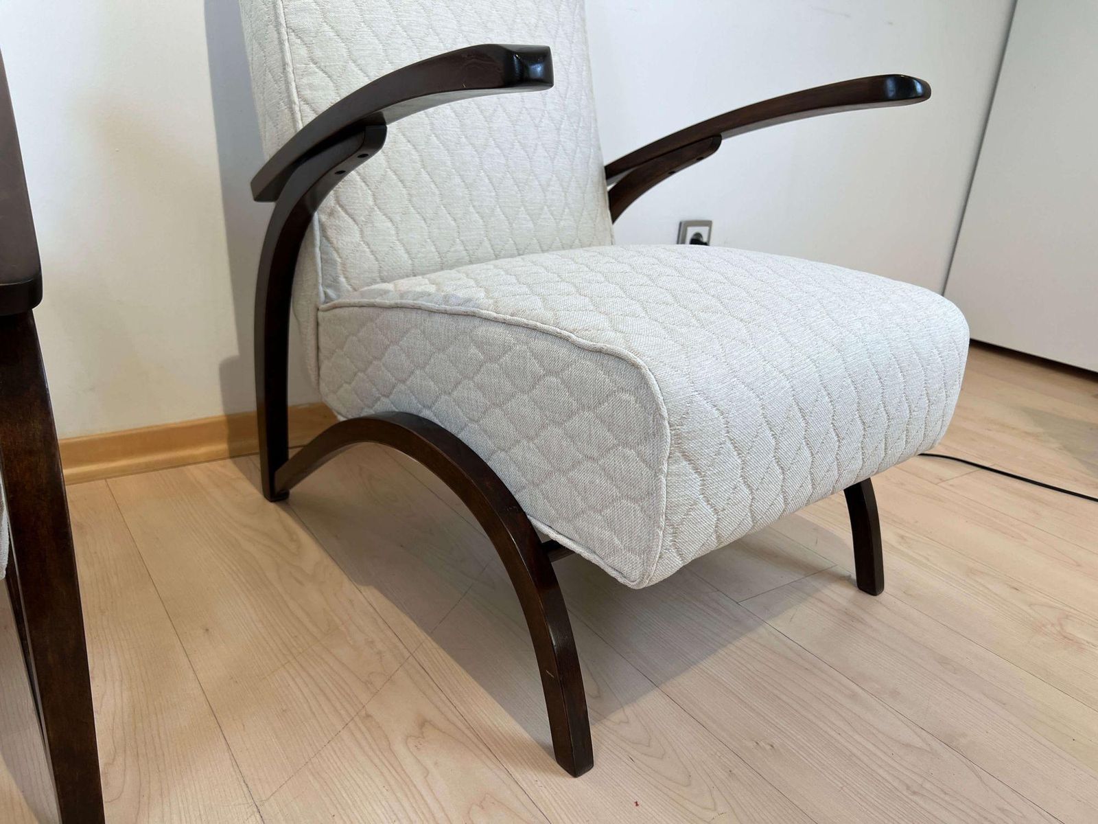 photo vintage Art Deco Lounge Chairs By J. Halabala, Czech Republic, Circa 1930
