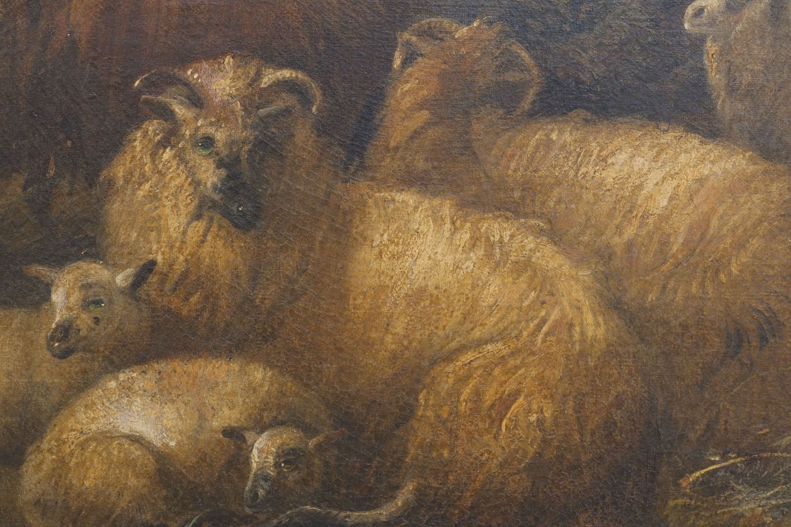 Highland Shepherd And Flock, Oil On Canvas By Alfred Morris, 1889 photo furniture