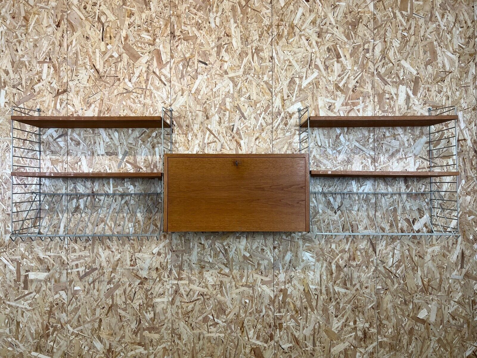 60's 70's Oak String Shelf Module By Kajsa And Nils Nisse Strinning Sweden photo Furniture