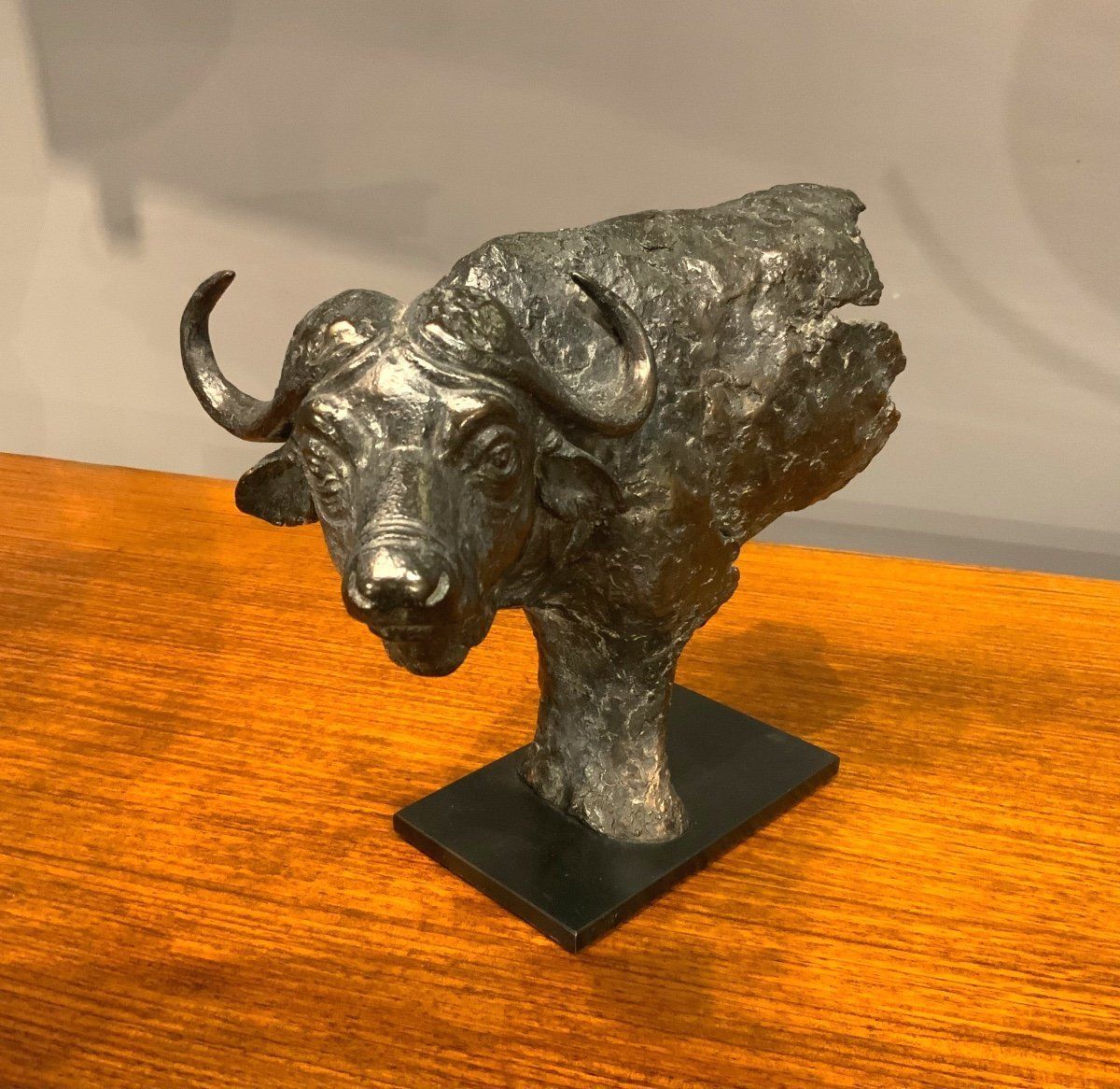 Bronze Animal By Florence Jacquesson "Fragment Of Buffalo" photo furniture