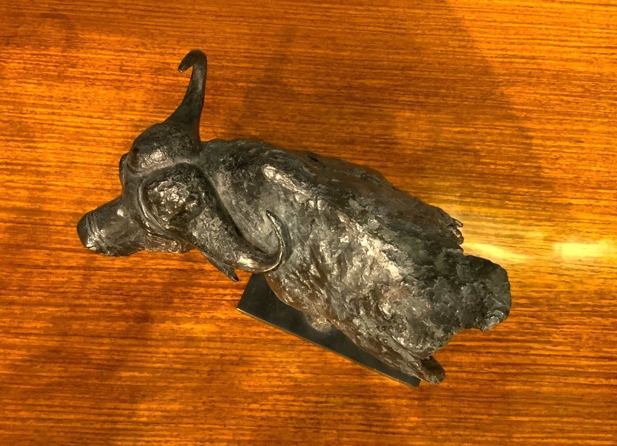 Bronze Animal By Florence Jacquesson "Fragment Of Buffalo" photo 4970.4