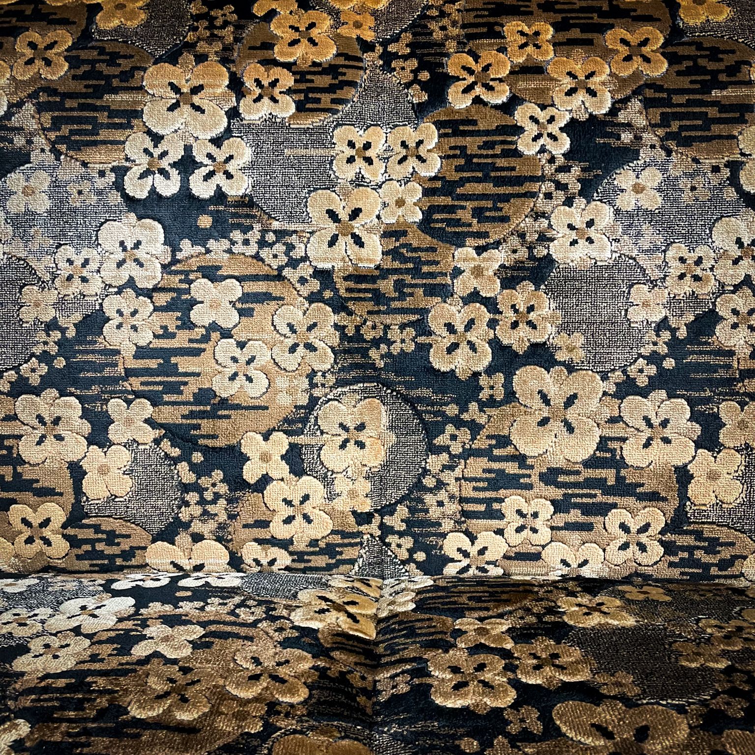 Vintage Midcentury Design Floral Sofa Bed   Fabric   1970s photo 747.76