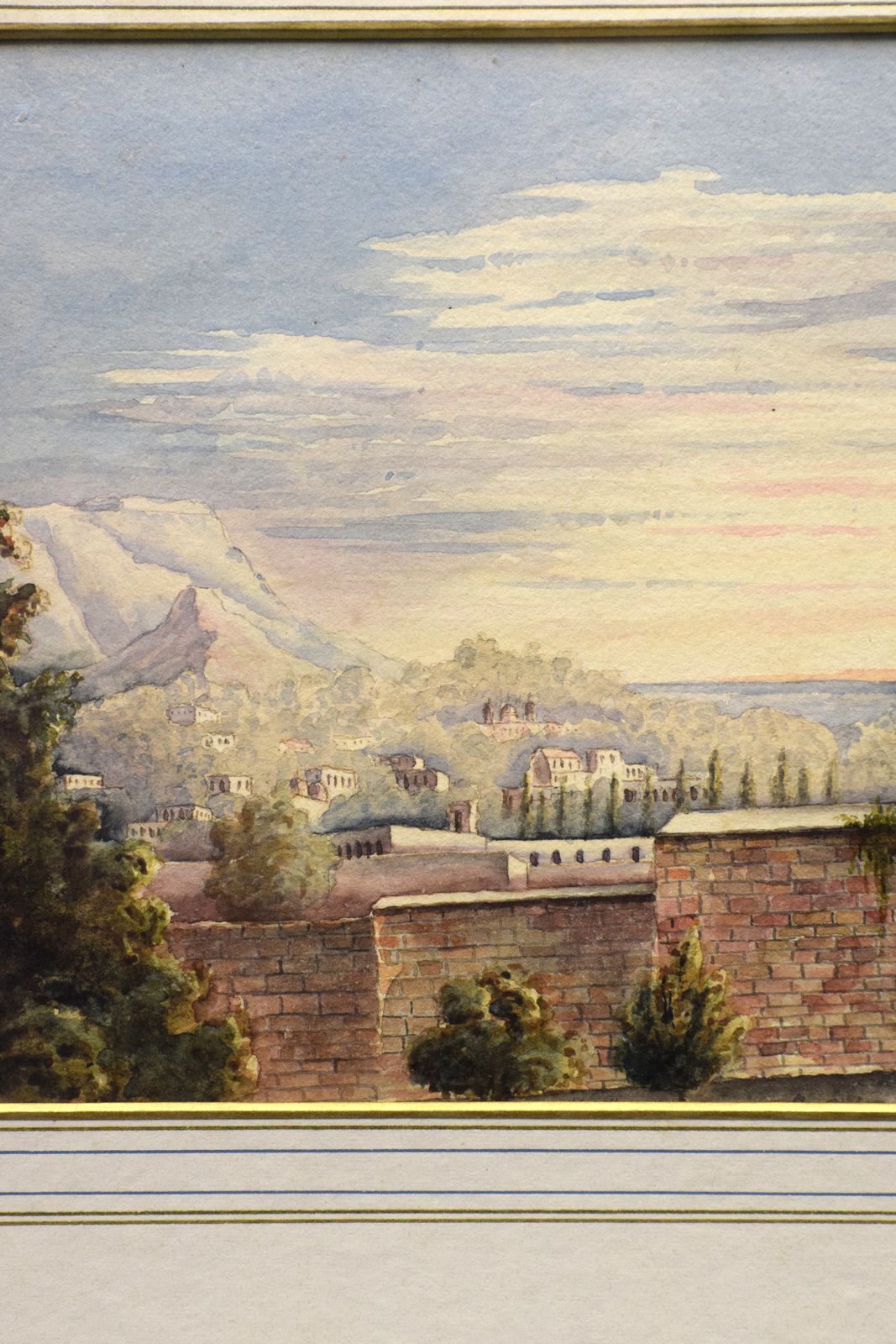 19th Century English School Watercolour Of A Landscape photo for sale