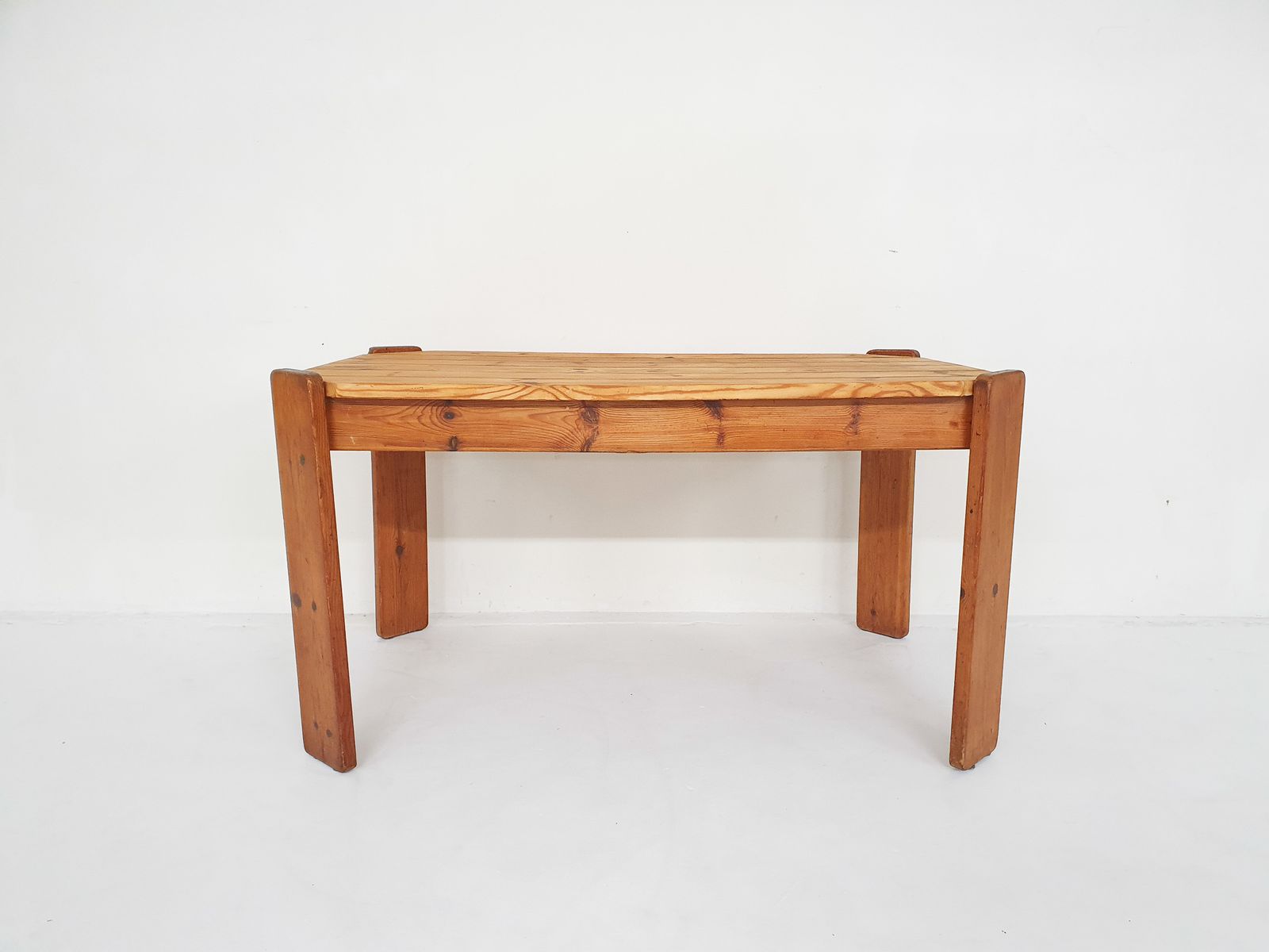 Pinewood Dining Table Attrb. To Ate Van Apeldoorn, The Netherlands 1970's photo for sale
