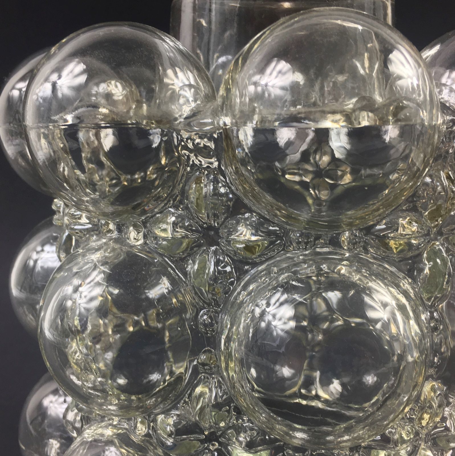 photo furniture Mid Century Modern Bubble Glass Pendant/Ceiling Lamp By Helena Tynell For Limburg, Germany, 1960s