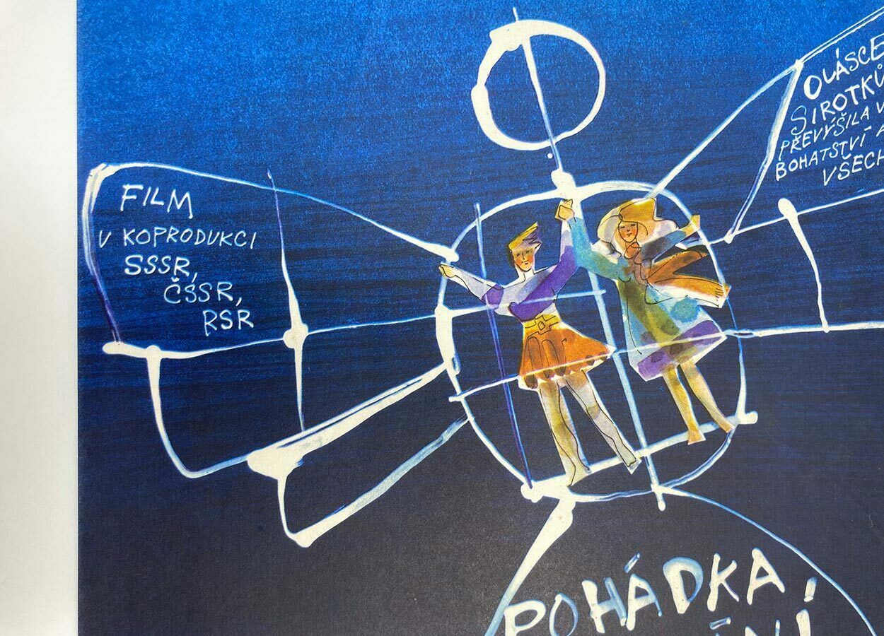 Original Film Poster, The Story Of The Voyages, Josef Flejšar, 1983, Genuine Czech Vintage Print photo for sale