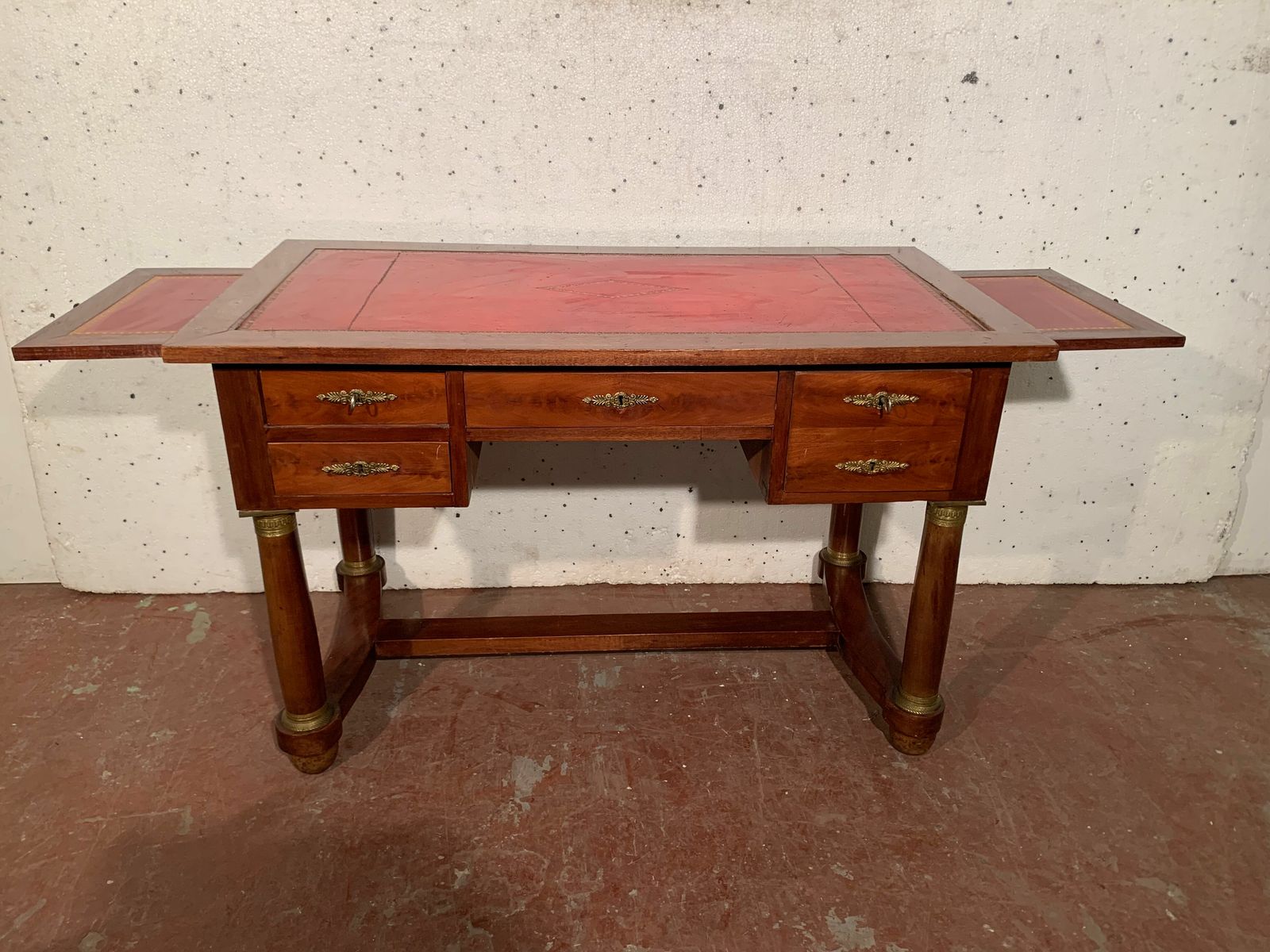 Empire Style Desk In Mahogany And Veneer XX Century photo 1069.089948