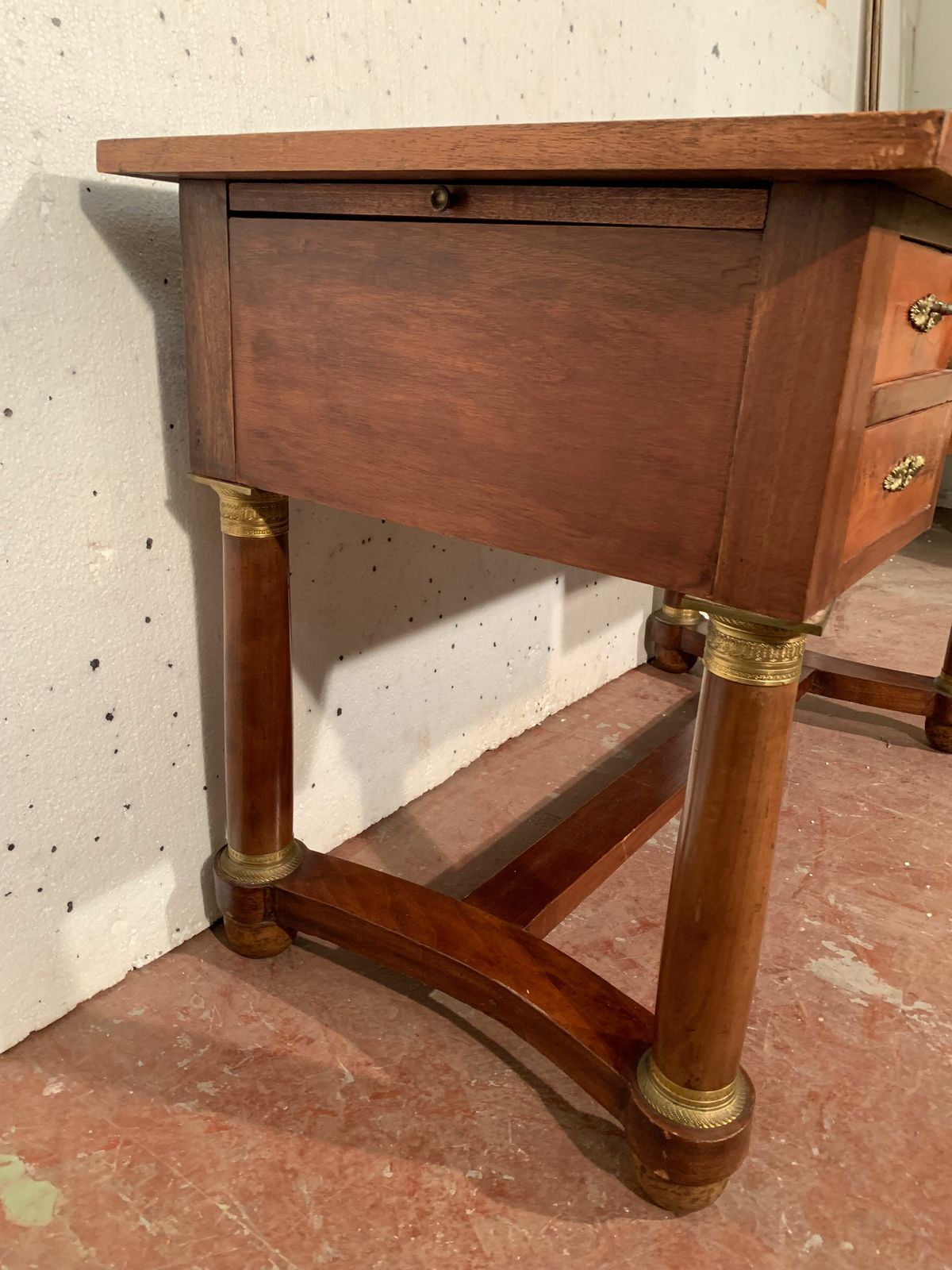 Empire Style Desk In Mahogany And Veneer XX Century photo buy