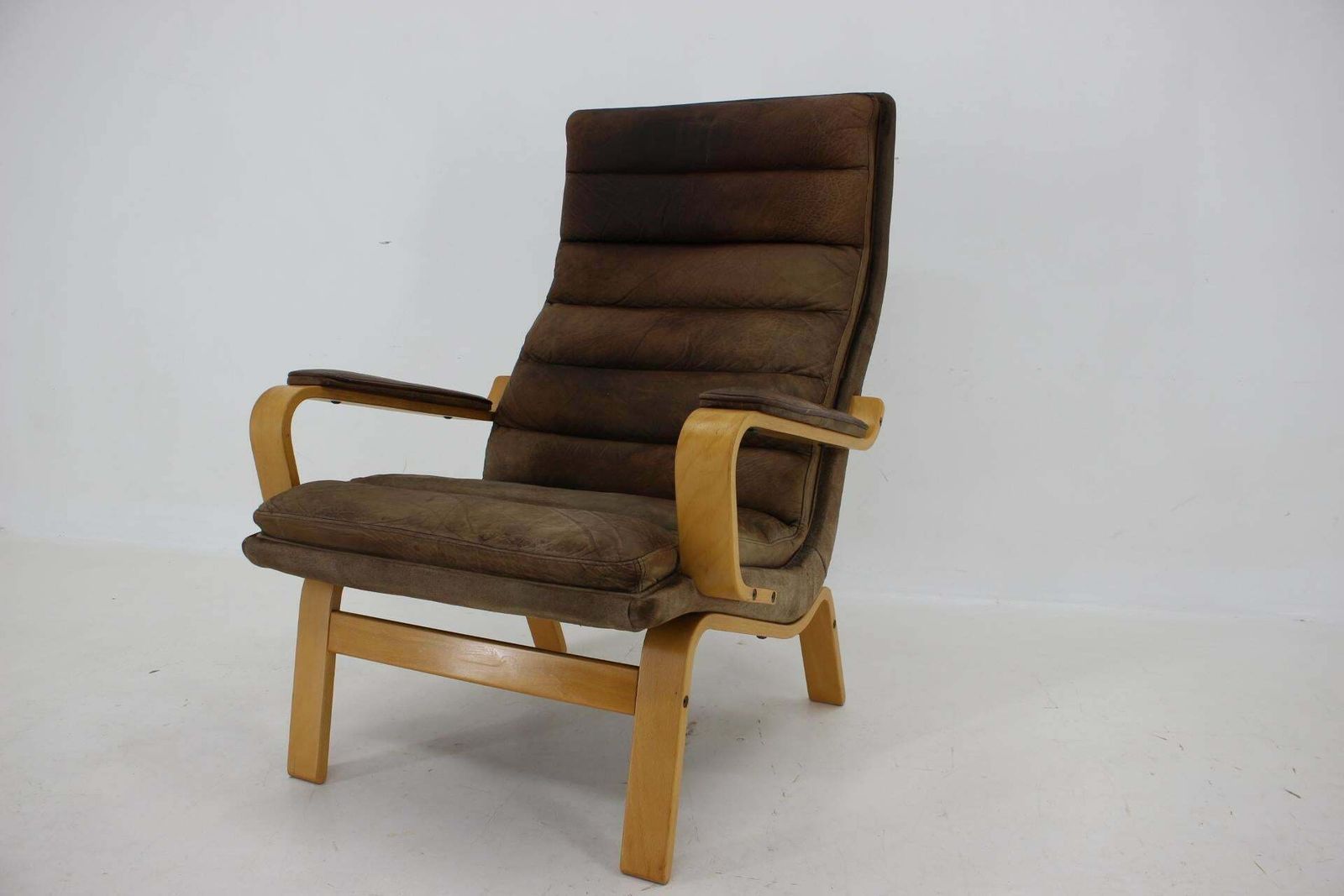 1970s Yngve Ekström "Contino" Leather Armchair,Sweden photo Furniture