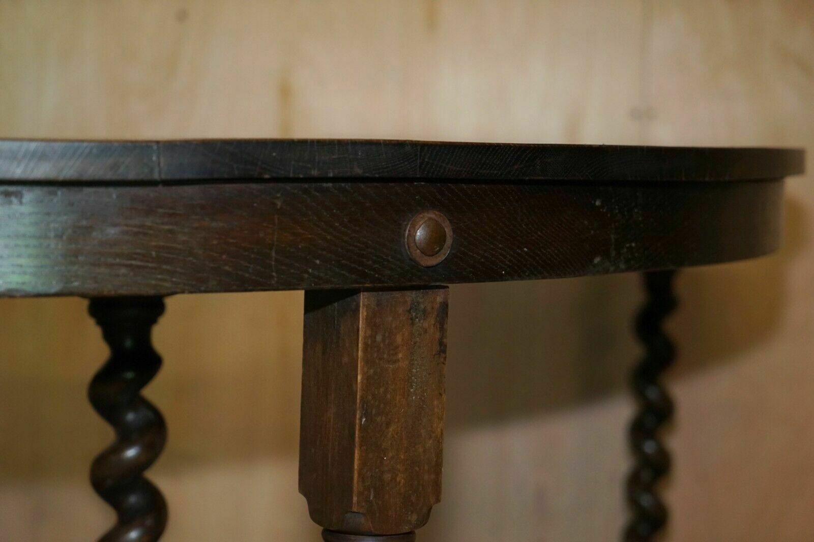 Rare & Collectable Antique Jacobean Revival Barley Twist Leg English Hunt Table photo buy