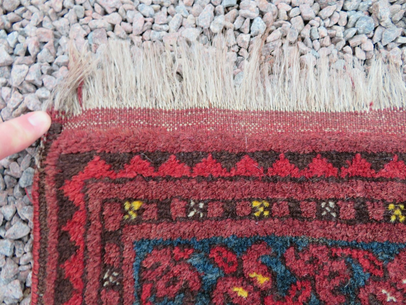 Antique Afghan Ersari Sulayman Village Rug.206cm X 109cm. photo for sale