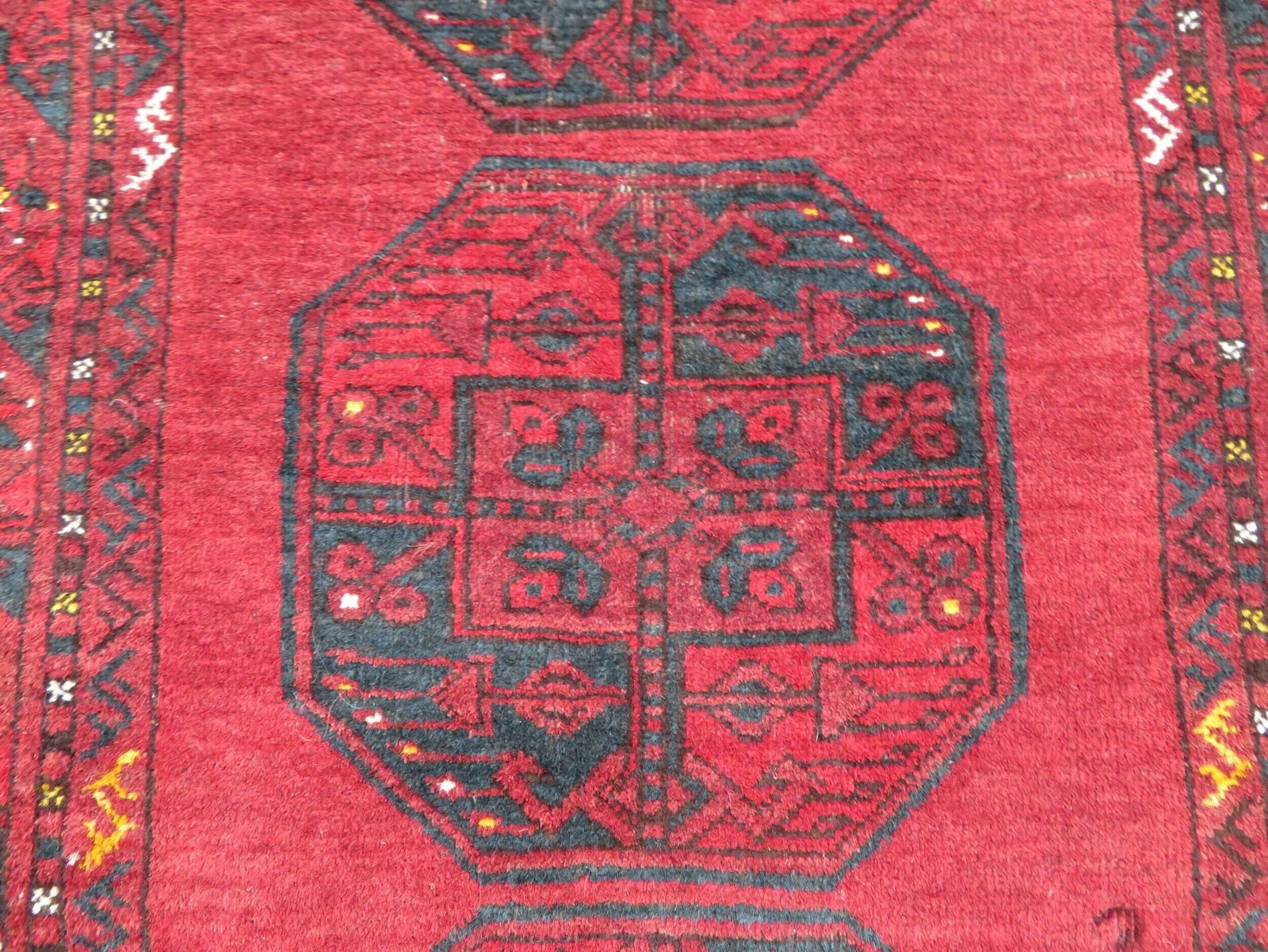 Antique Afghan Ersari Sulayman Village Rug.206cm X 109cm. photo 299.0