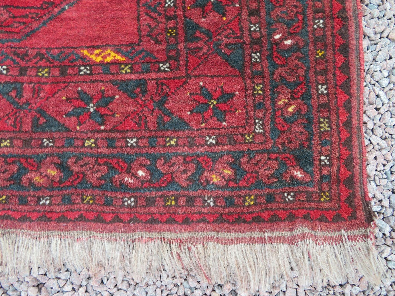 photo furniture Antique Afghan Ersari Sulayman Village Rug.206cm X 109cm.