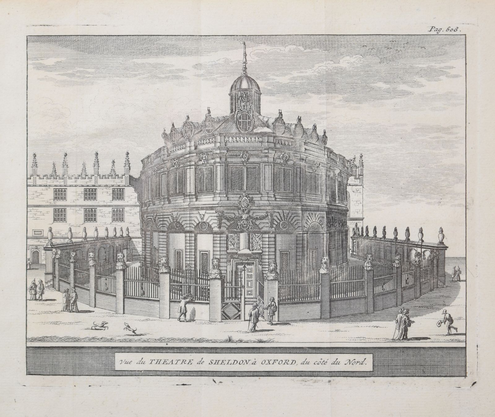 Pieter Van Der Aa (1659 1733), After David Loggan (1634–1692) The Sheldonian Theatre, University Of Oxford (1727) photo 280.0
