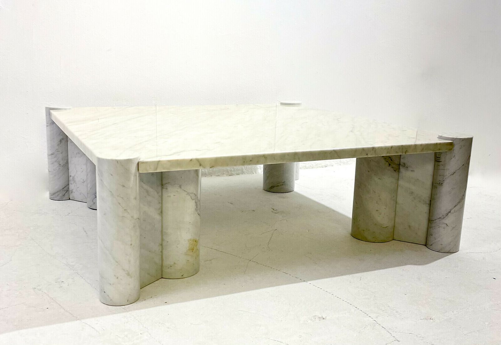 White Carrara Marble Coffee Table By Gae Aulenti For Knoll Inc photo furniture