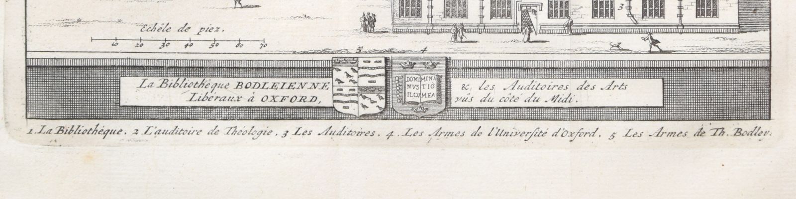 Pieter Van Der Aa (1659 1733), After David Loggan (1634–1692) The Bodleian Library, Oxford (1727) photo furniture