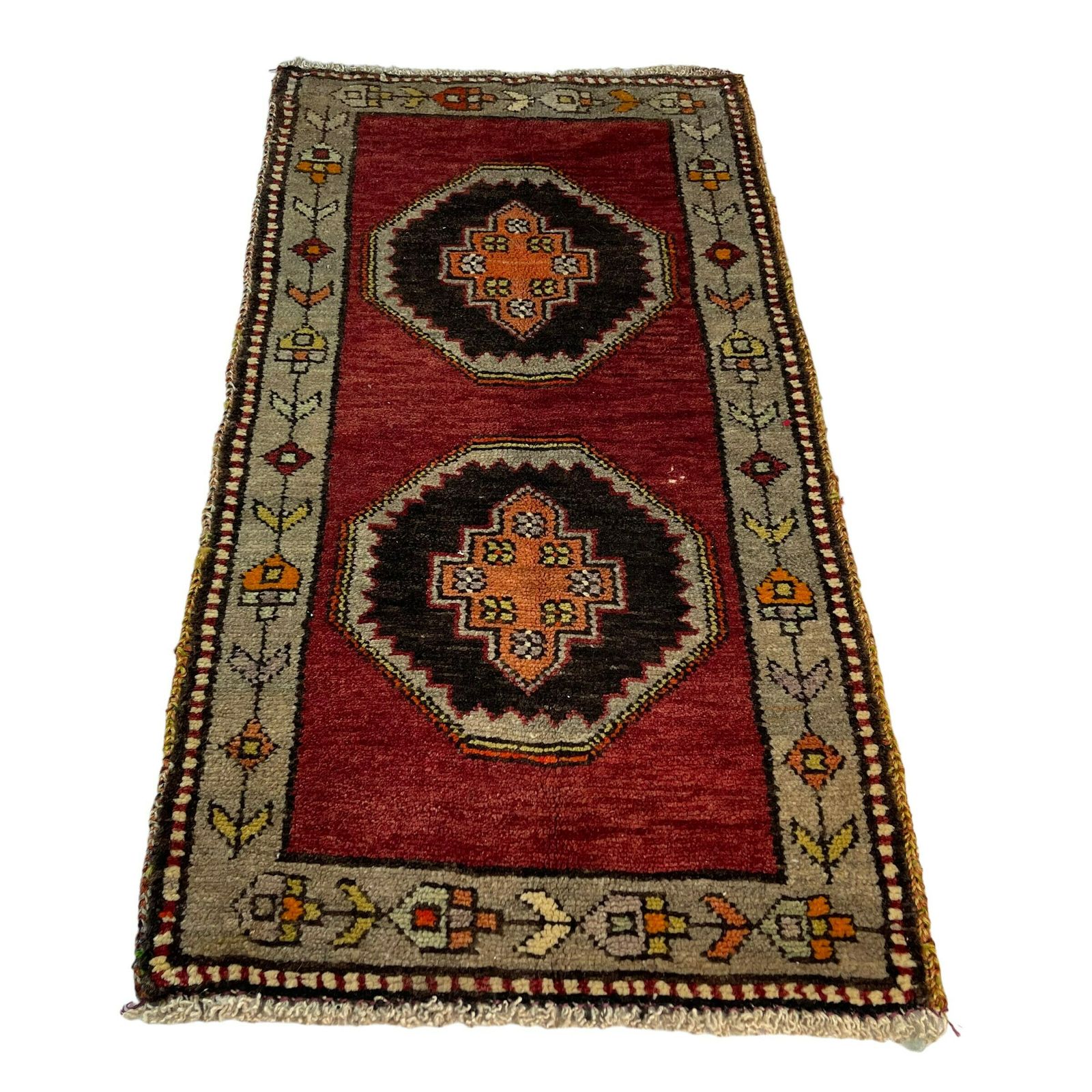 Traditional Turkish Vintage Anatolian Turkish Rug