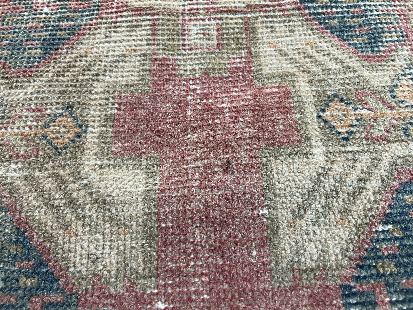 Traditional Turkish Anatolian Rug , Vintage Anatolian Turkish Rug 100 X 50 Cm photo Textiles