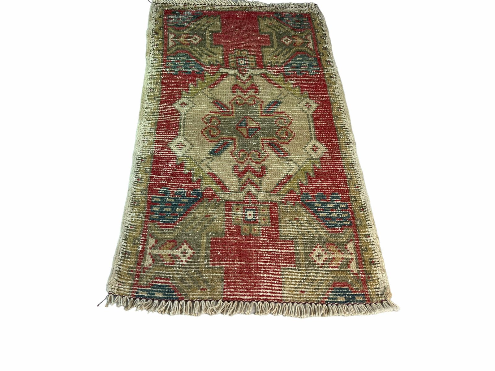 Traditioneel Turks Anatolisch Tapijt, Vintage Anatolisch Turks Tapijt 93 X 52 Cm